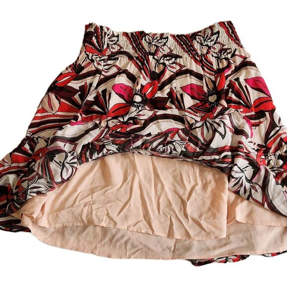 Anthropologie Women's Floral Tiered Skirt SZ XS, Smocked Waist, Boho Style - Picture 2 of 9